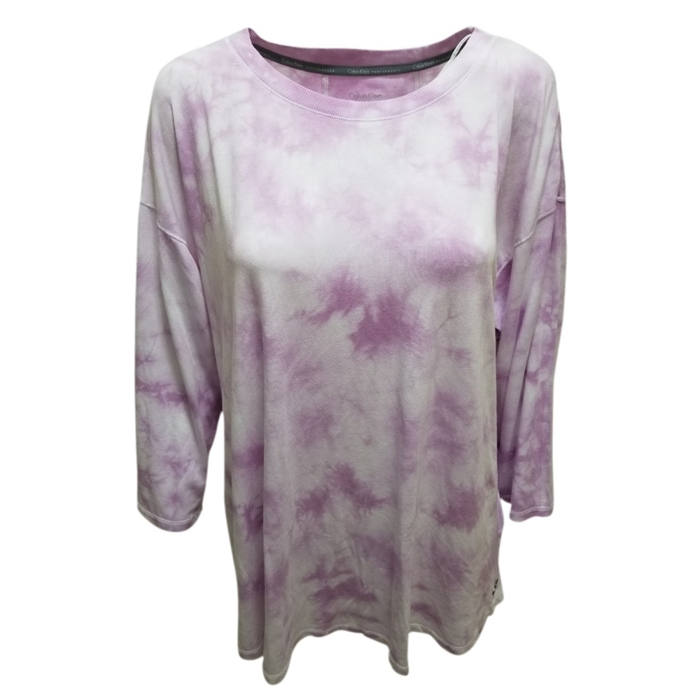 Calvin Klein Drop-Shoulder Sweatshirt Purp…